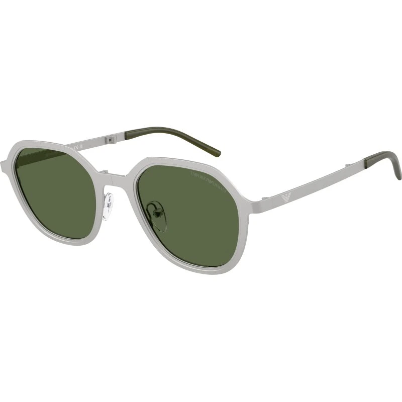 Emporio Armani EA2176 Lunettes de Soleil Géométriques Argentées