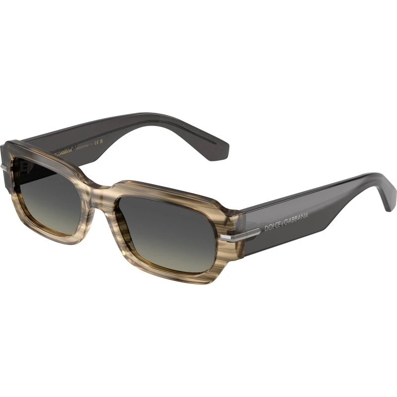 Dolce & Gabbana DG4485 Lunettes de Soleil Carrées en Acétate Gris