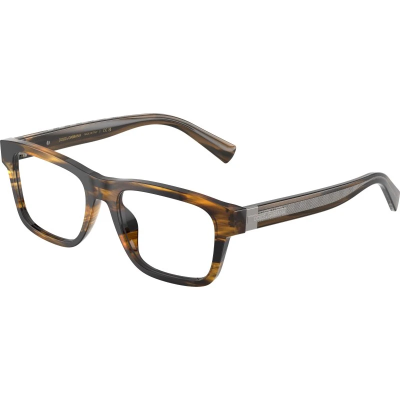 Dolce & Gabbana DG3446 3063 Lunettes de vue carrées en acétate Écaille