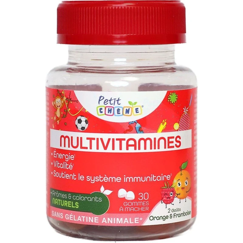 Petit Chêne Multivitamines Gommes Orange-Framboise 30