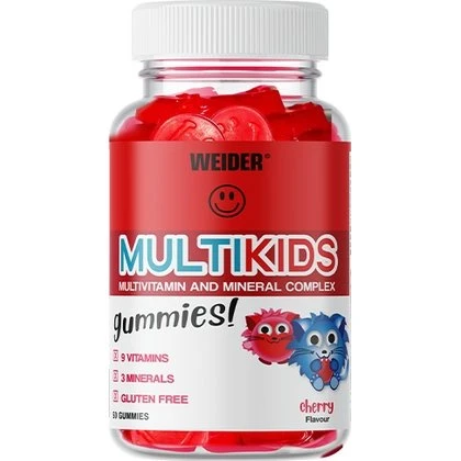 Weider Multikids Gummies – Vitamines Enfants Sans Sucres Ajoutés