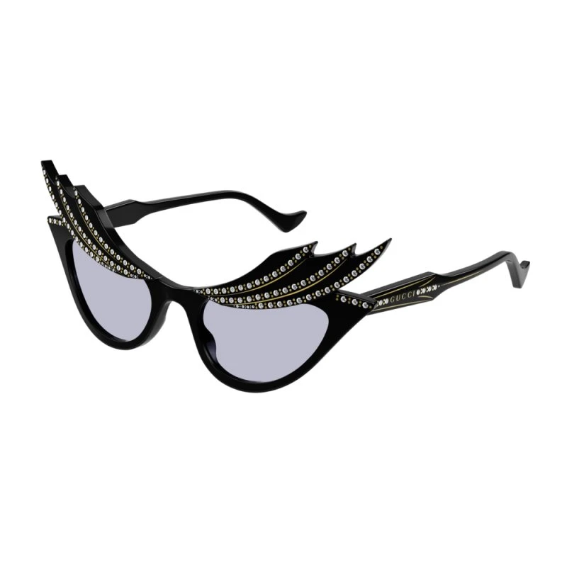 Gucci GG1094S Lunettes de Soleil Cat Eye Noir et Violet