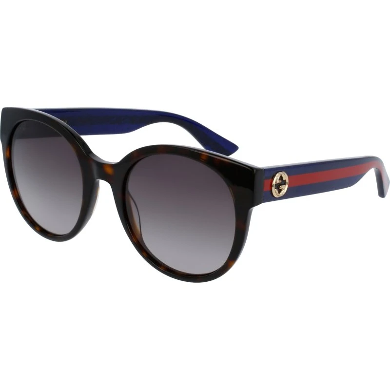 Gucci GG0035SN 004 Lunettes de Soleil Rondes Havana