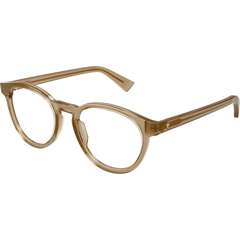 Bottega Veneta BV1225O 004 Lunettes Optiques Rondes en Acétate Marron