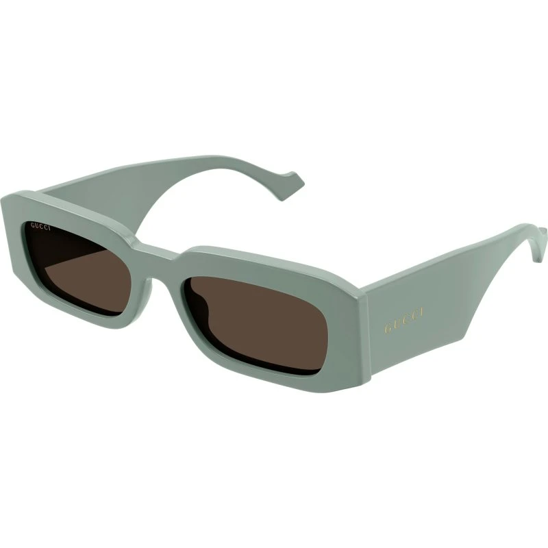 Gucci Homme GG1426S 004 Lunettes de soleil Carré Vert Marron