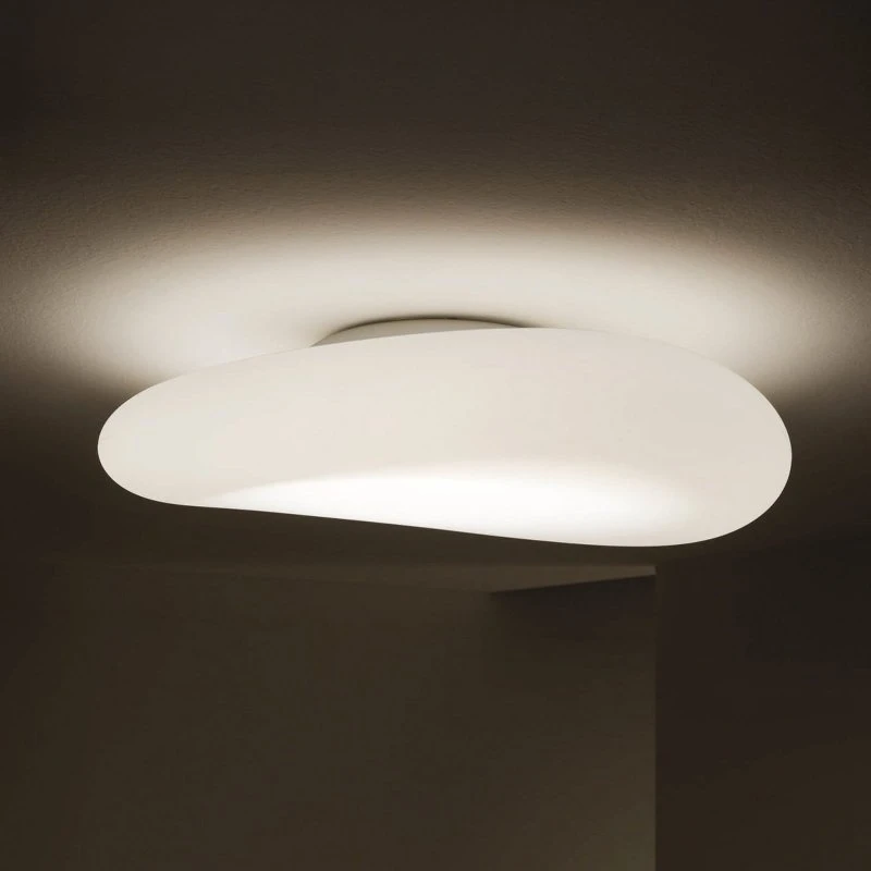 Stilnovo Mr. Magoo Plafonnier LED Design, Ø76cm, Blanc