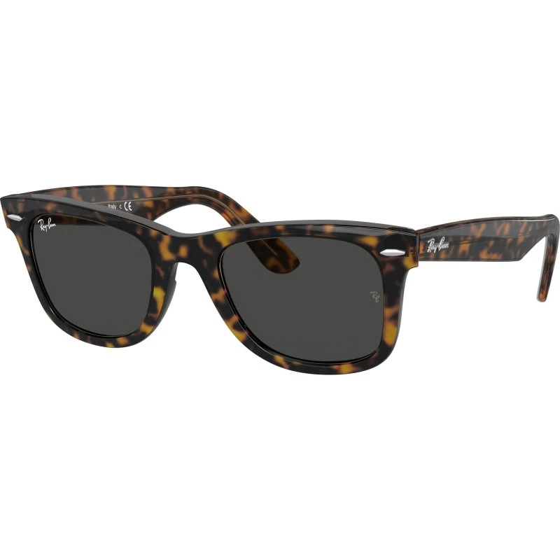 Ray-Ban RB2140 Wayfarer Lunettes de Soleil Acétate Or et Gris