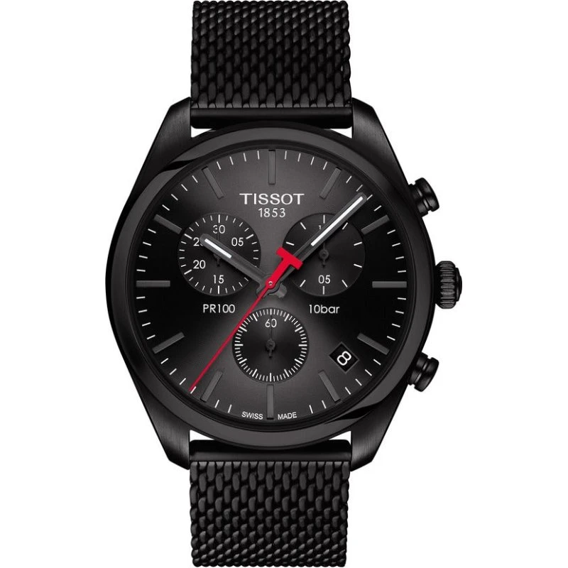 Tissot PR 100 Chronograph Homme 41mm Noir PVD