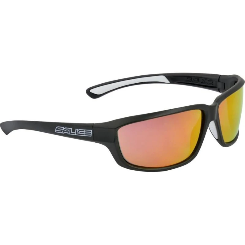 Salice 001 Lunettes de Soleil Unisexe Sport Noir et Rouge
