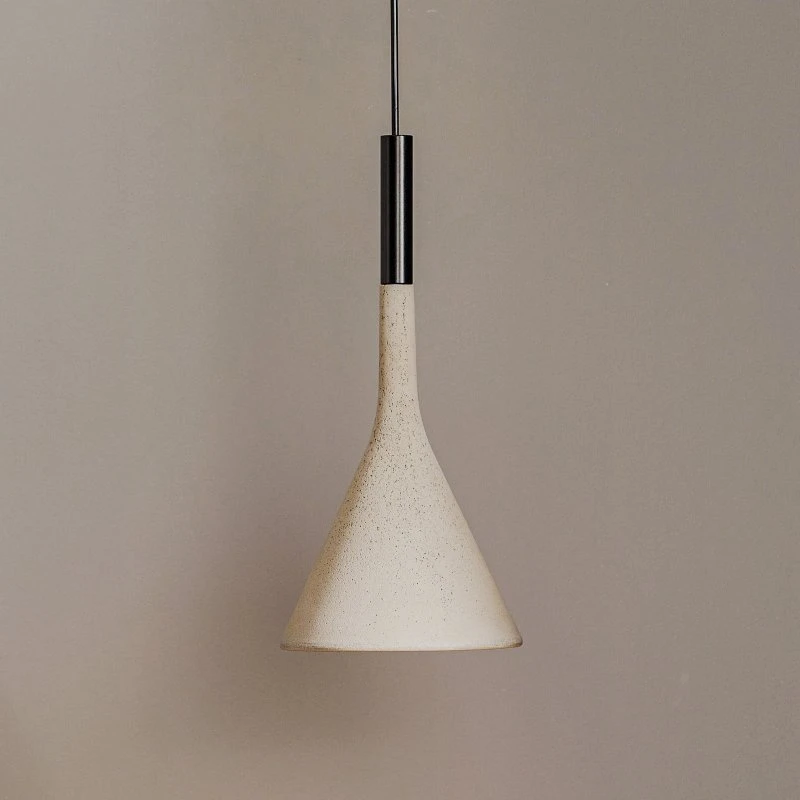 Foscarini Suspension Aplomb - Béton Gris - Design Industriel