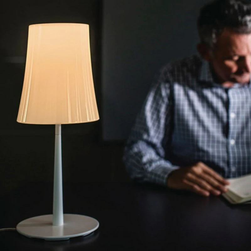 Foscarini Lampe à poser Birdie Easy, Blanc Opale