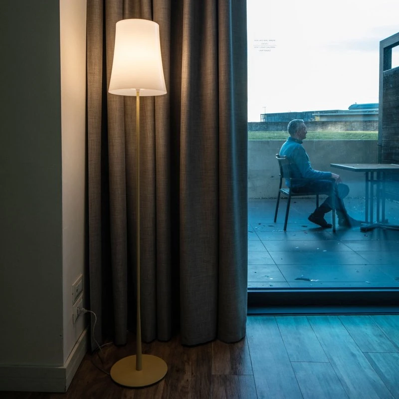 Foscarini Lampadaire Birdie Easy - Design Jaune/Orange