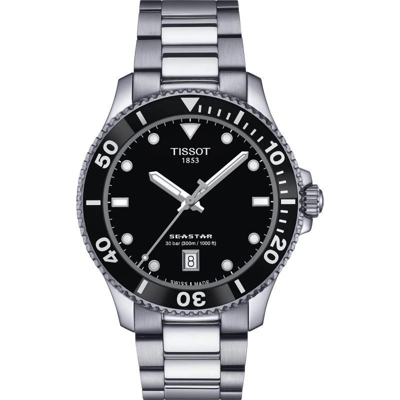 Tissot Seastar 40mm Bleu Quartz Acier Inoxydable