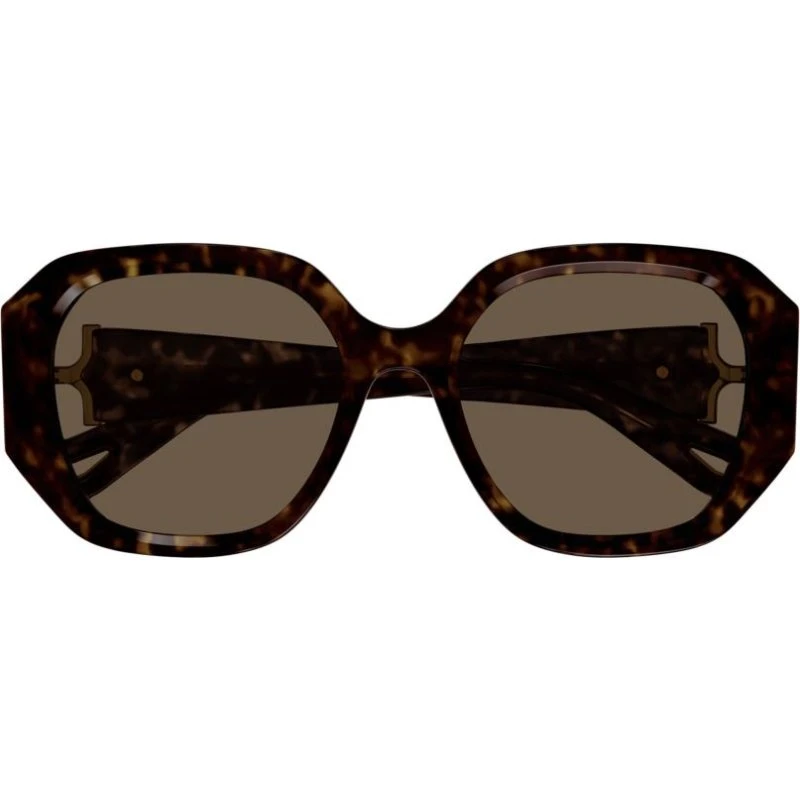 Chloé Ch0236S Lunettes de Soleil Femme Havane Surdimensionnées