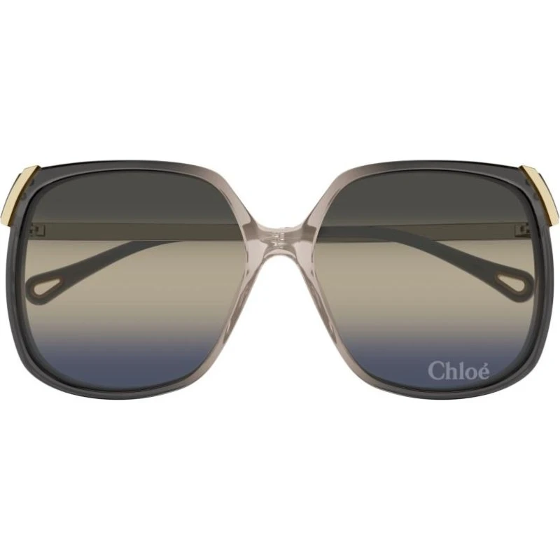 Chloé CH0286S Lunettes de Soleil Femme Dorées et Grises