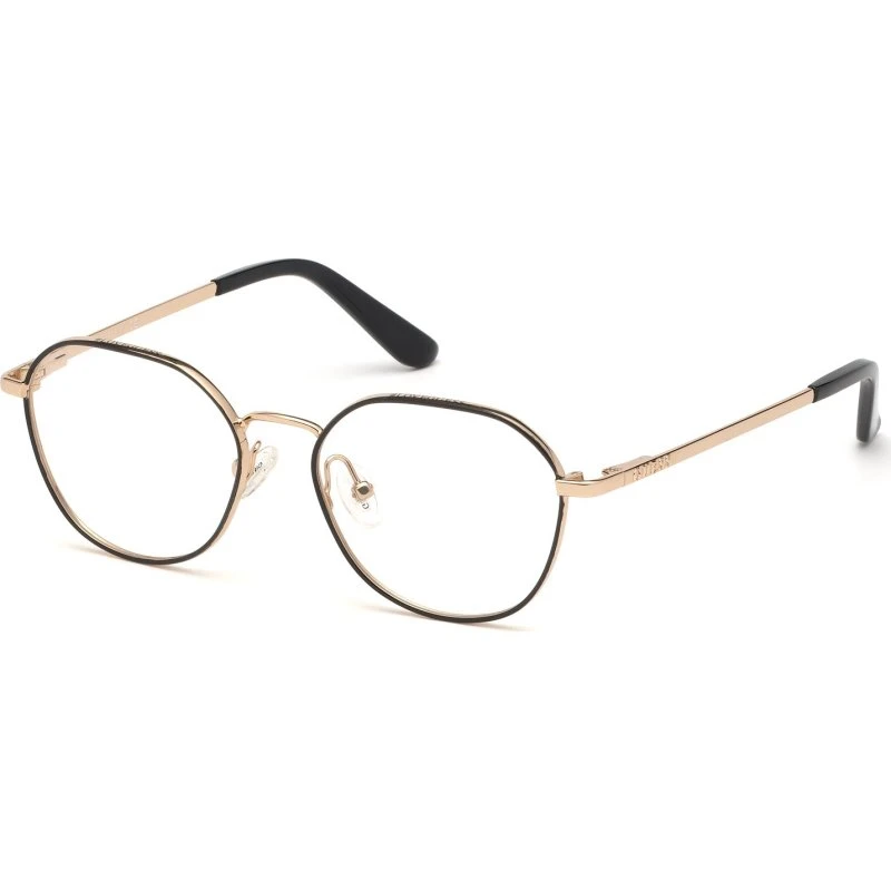 Guess GU2724 Lunettes de Vue Rondes en Métal Noir Unisexe