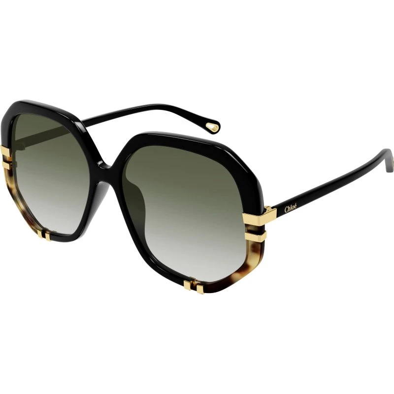 Chloé Lunettes de soleil CH0105S 006 - Acétate Géométrique Ombré