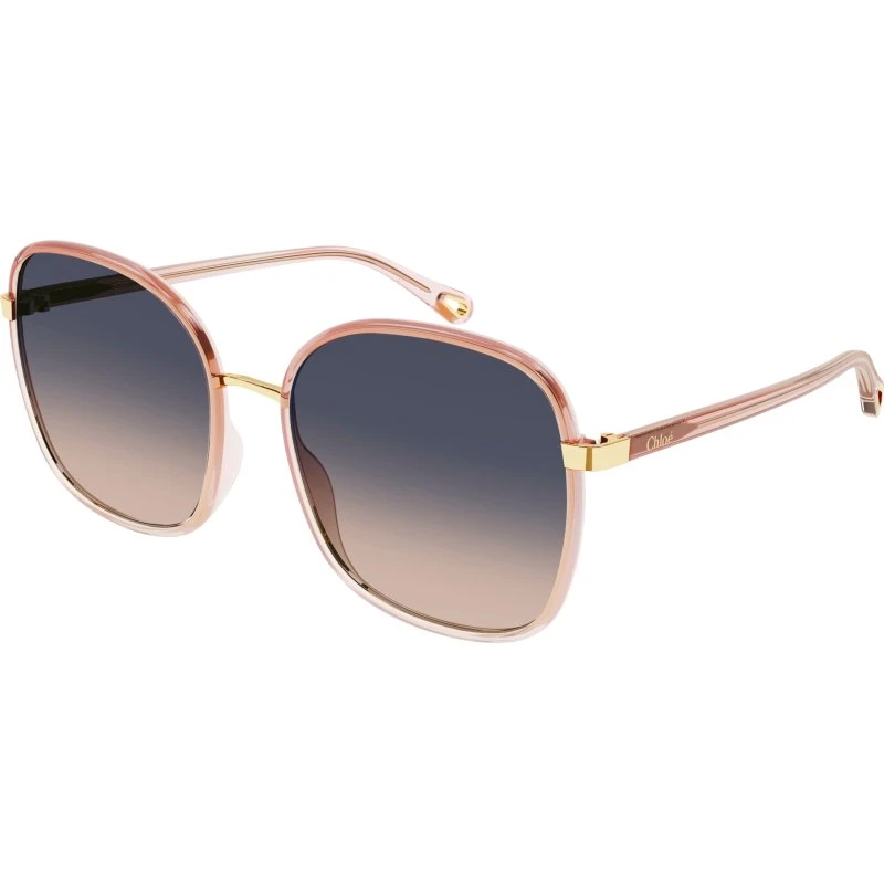 Chloé Lunettes de Soleil CH0031S 009 Carré Orange Multicolore
