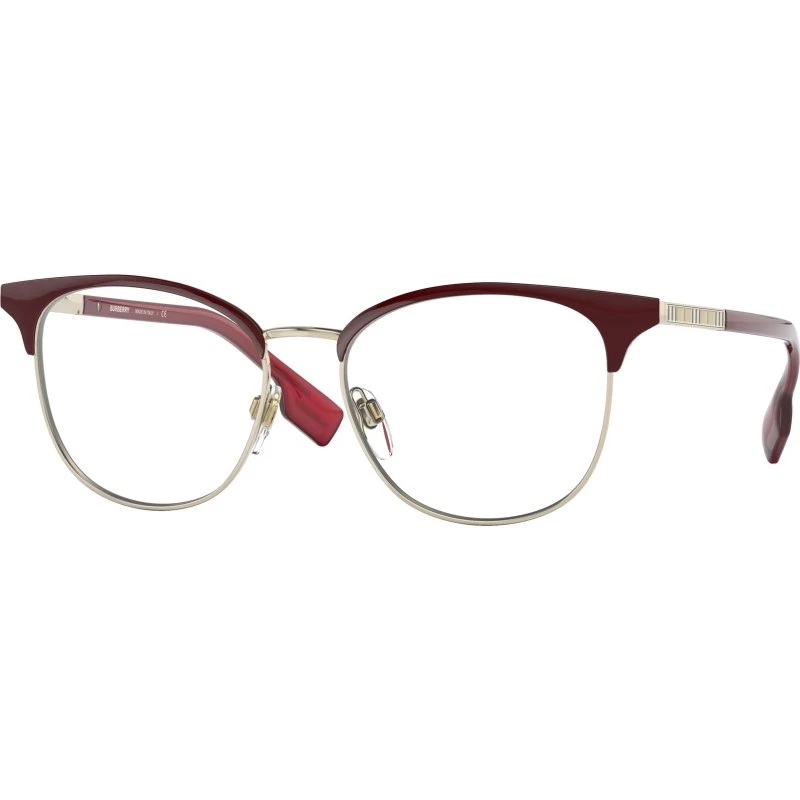 Burberry BE1355 Sophia Lunettes Optiques Carrées Or pour Femme