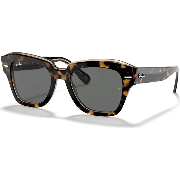 Ray-Ban RB2186 State Street - Lunettes de soleil carrées en acétate