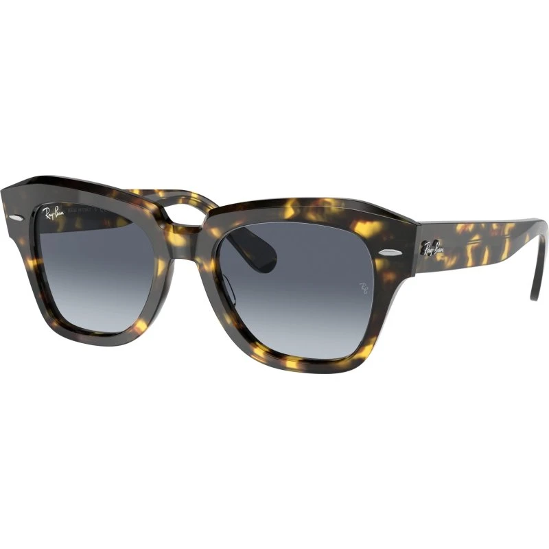 Ray-Ban RB2186 State Street - Lunettes de soleil Carrées Écaille