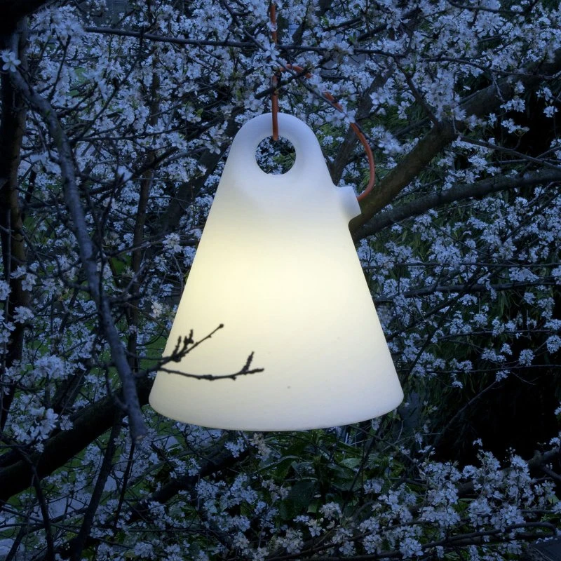 Martinelli Luce Suspension d'extérieur Trilly, Ø 45 cm, Blanc