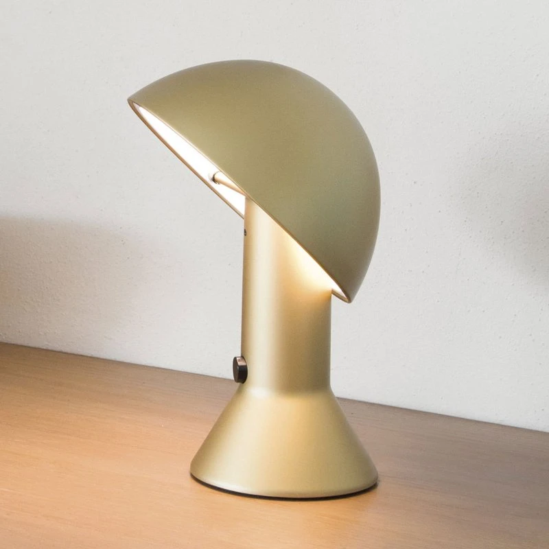Martinelli Luce Elmetto - Lampe à poser dorée