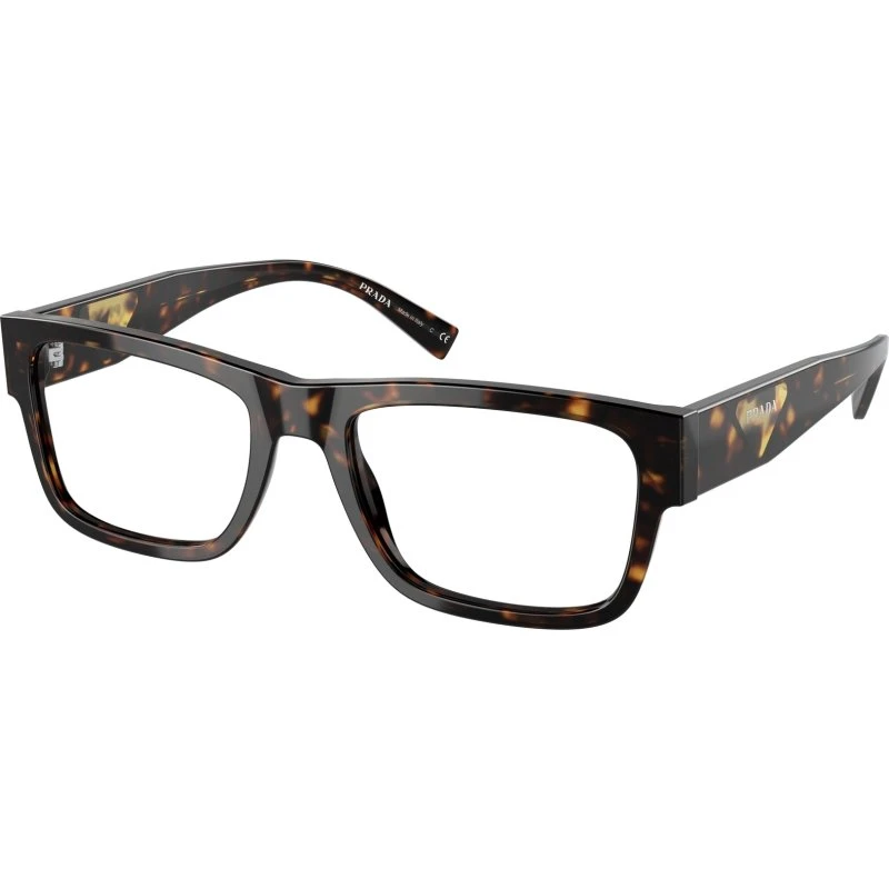 Prada Homme PR 15YV Montures Optiques Carrées Écaille