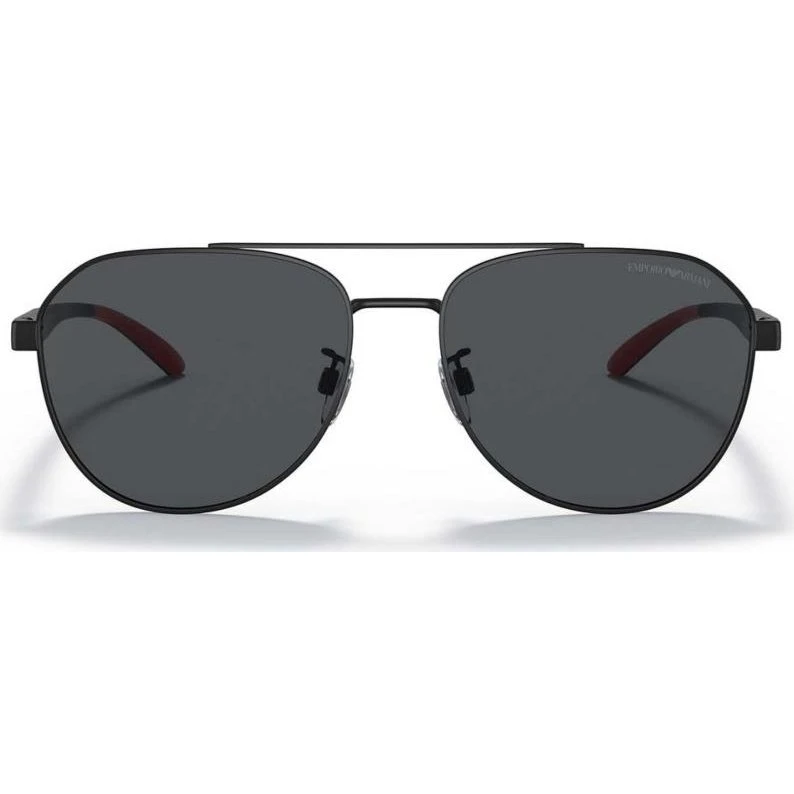 Emporio Armani EA2129D Lunettes de Soleil Pilote Homme Noir/Gris