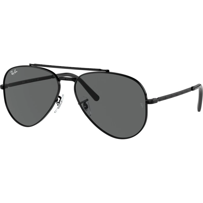 Ray-Ban RB3625 New Aviator Lunettes de Soleil Métal Noir/Gris