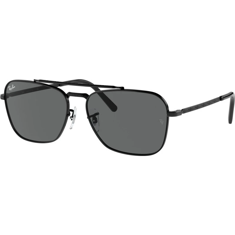 Ray-Ban RB3636 New Caravan Lunettes de Soleil Métal Noir/Gris