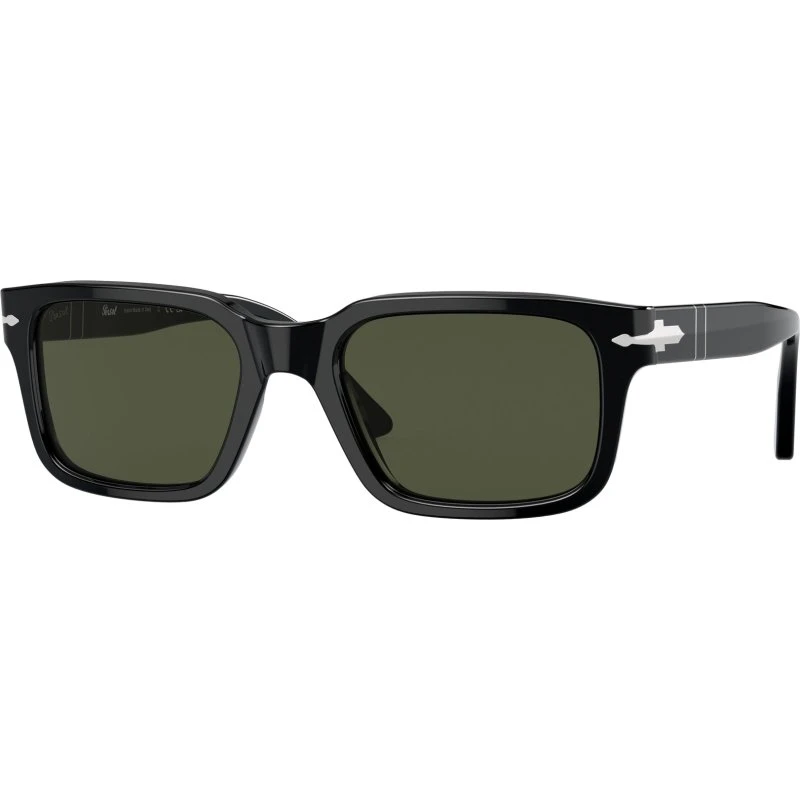 Persol PO3272S 95/31 Lunettes de soleil Carrées en Acétate Noir et Vert