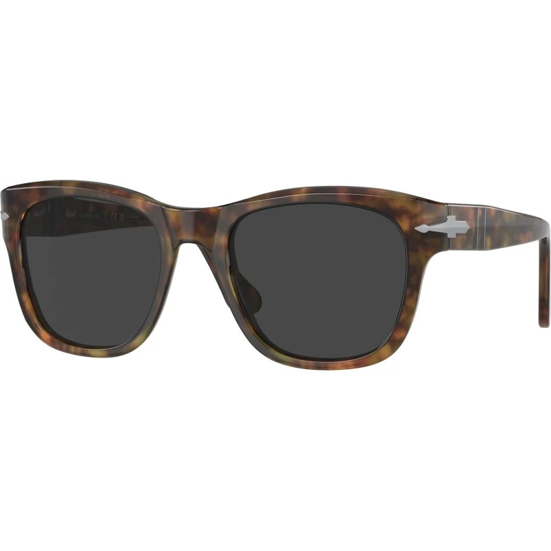 Persol PO3313S Lunettes de Soleil Carrées Écaille et Gris Polarisé