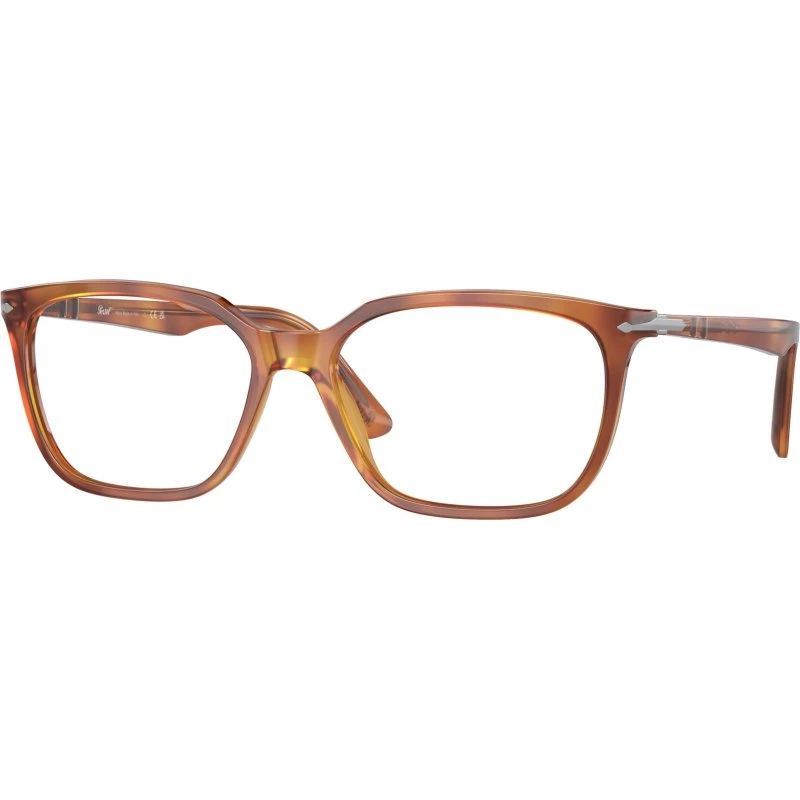 Persol PO3298V 96 Lunettes Optiques Carrées en Acétate Marron
