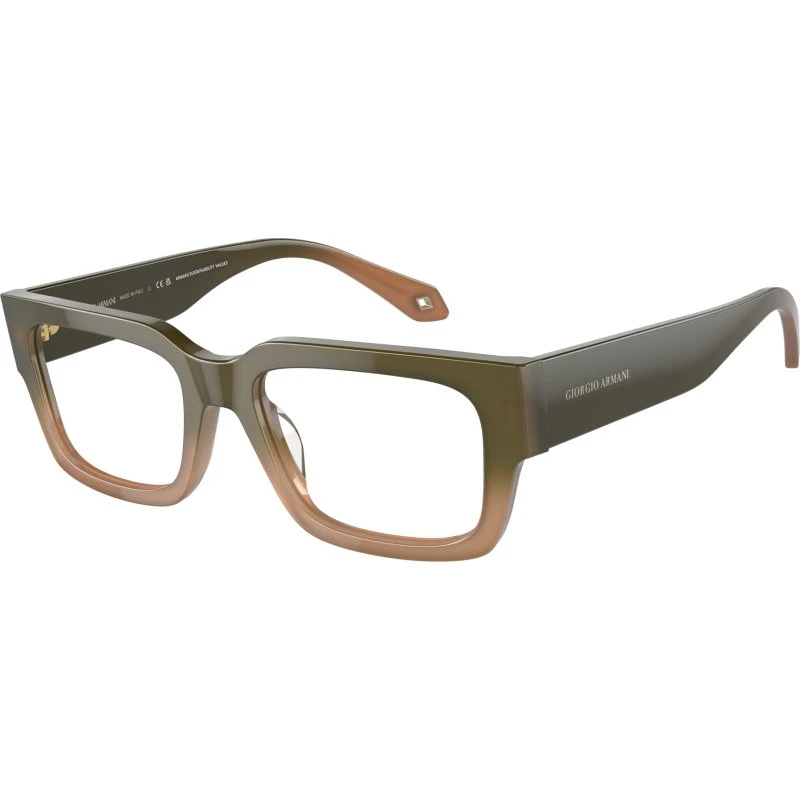 Giorgio Armani Homme AR7243U 5982 - Lunettes Optiques Carrées Vertes