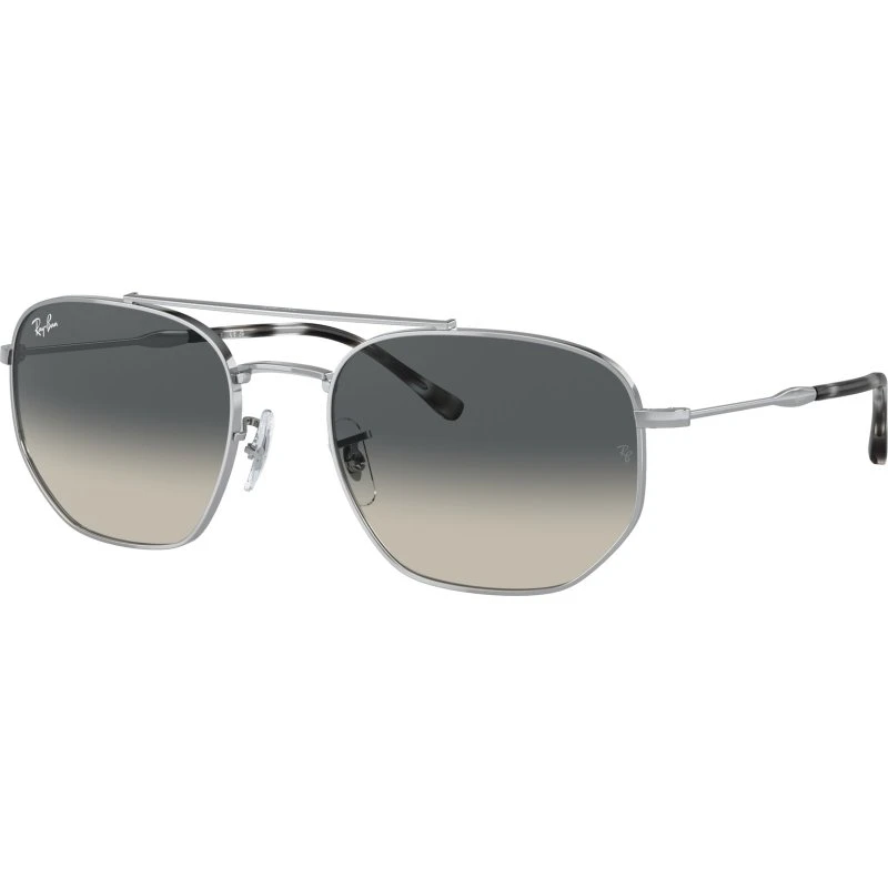 Ray-Ban RB3707 003/71 Lunettes de Soleil Géométriques Argentées
