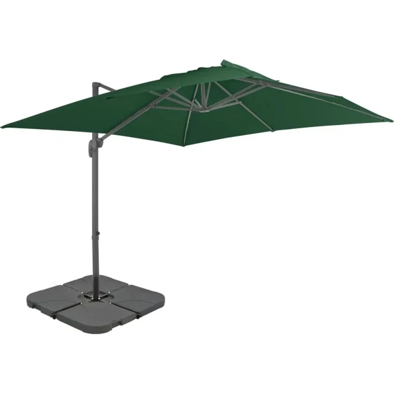 Vidaxl Parasol avec Base Portable Vert