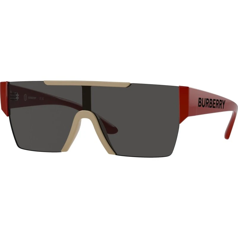 Burberry Enfant Lunettes de Soleil Carrées Beige et Gris