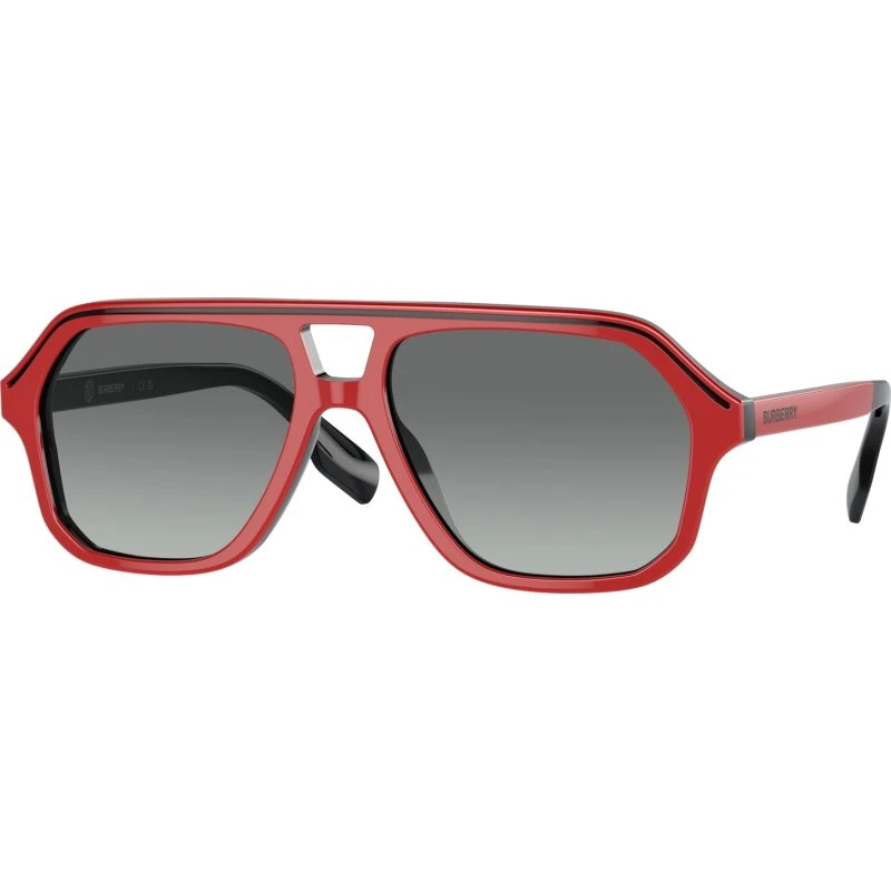 Burberry Enfant Lunettes de Soleil JB4340 Acétate Rouge Géométrique