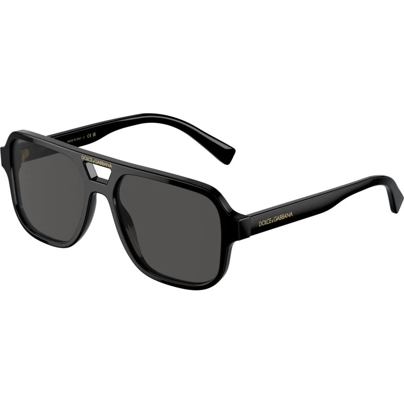 Dolce & Gabbana Enfant Lunettes de Soleil Pilote DX4003 Noir Gris