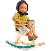 Djeco Cheval à bascule Pomea - Accessoires poupée