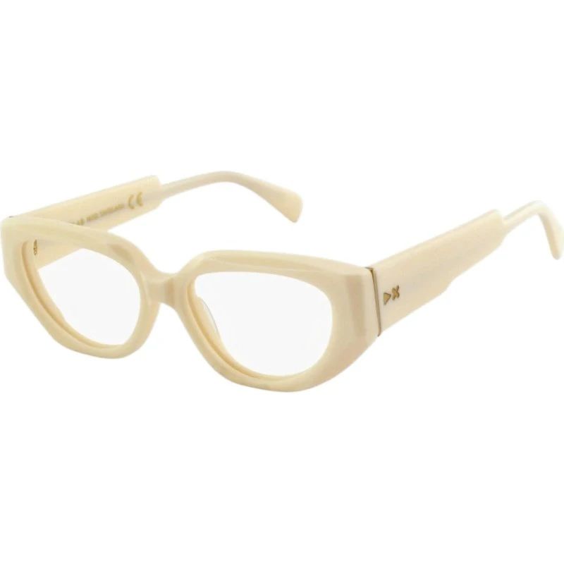 XLAB Tavolara Montures Optiques Cat Eye en Acétate Vert et Marron