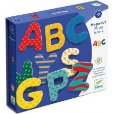 Djeco - Lettres Magnétiques Fantaisie Bois (38 lettres)