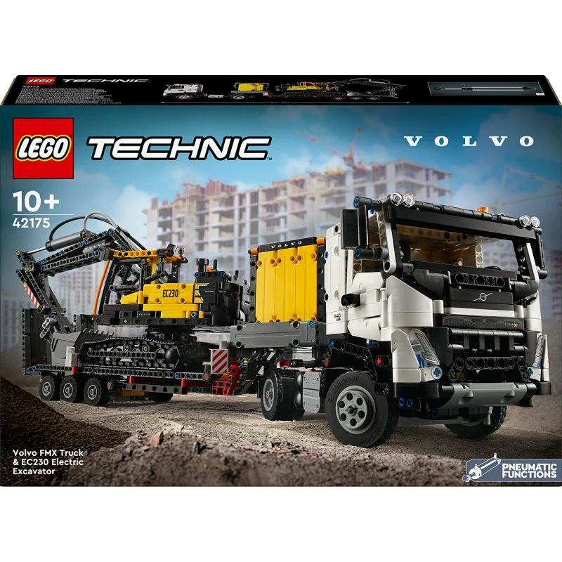 LEGO Technic Camion Volvo FMX et Pelleteuse Électrique EC230 42175