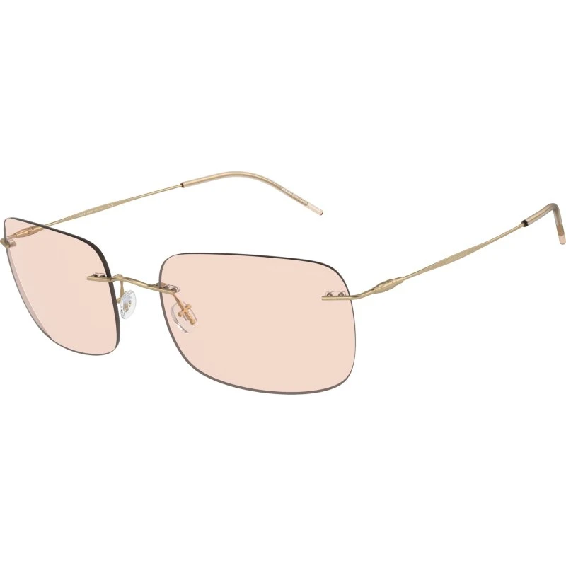 Giorgio Armani Homme AR1512M Lunettes de Soleil Or et Marron