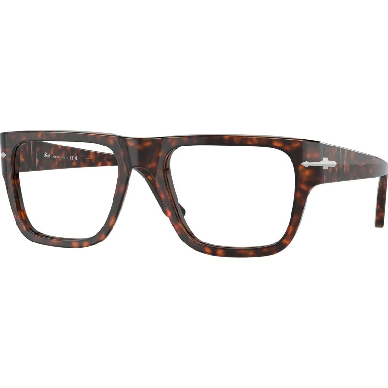 Persol PO3348V 24 Lunettes Optiques Carrées en Acétate Tortue
