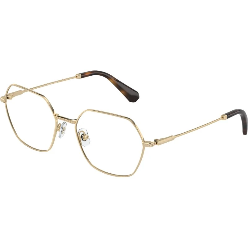 Swarovski SK1011 4013 - Lunettes de vue géométriques en métal doré