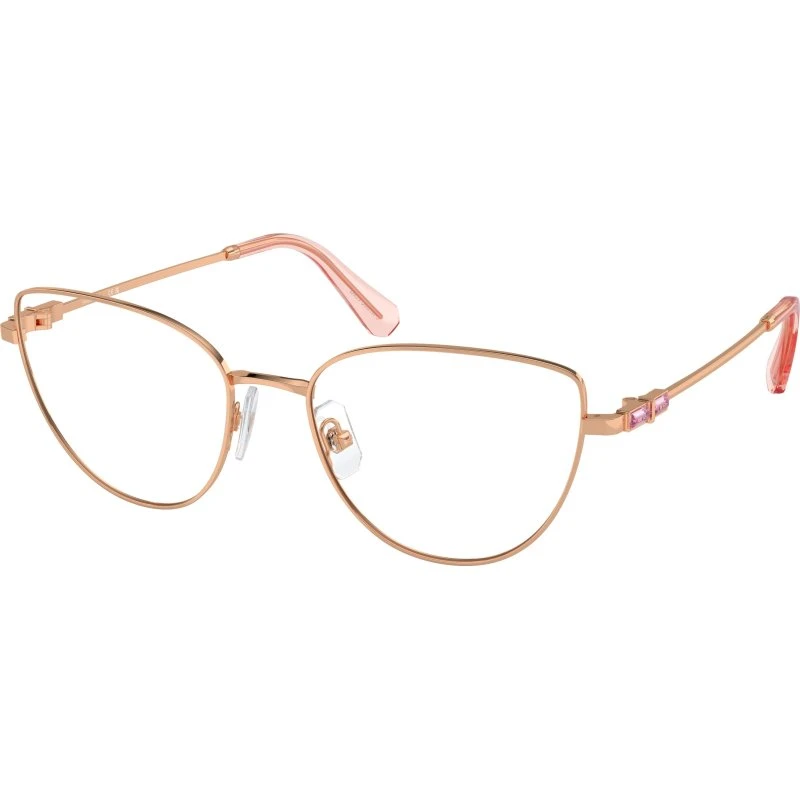 Swarovski SK1007 4014 Montures Optiques Cat Eye en Métal Or