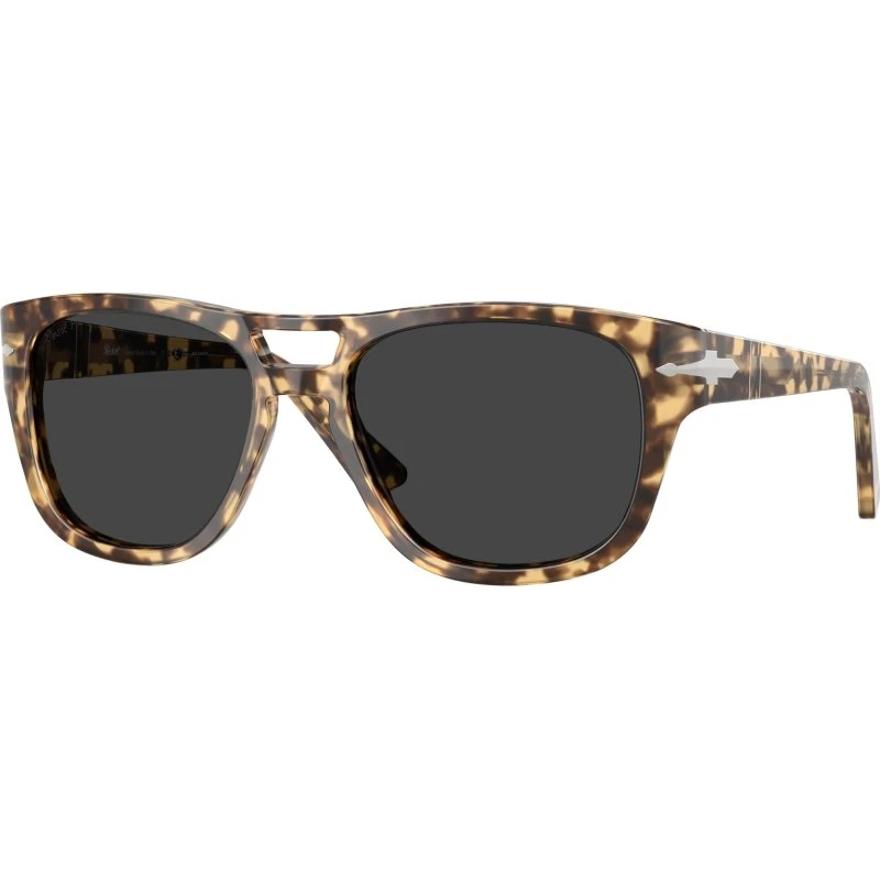 Persol PO3366S Lunettes de Soleil Carrées Écaille et Gris Polarisé