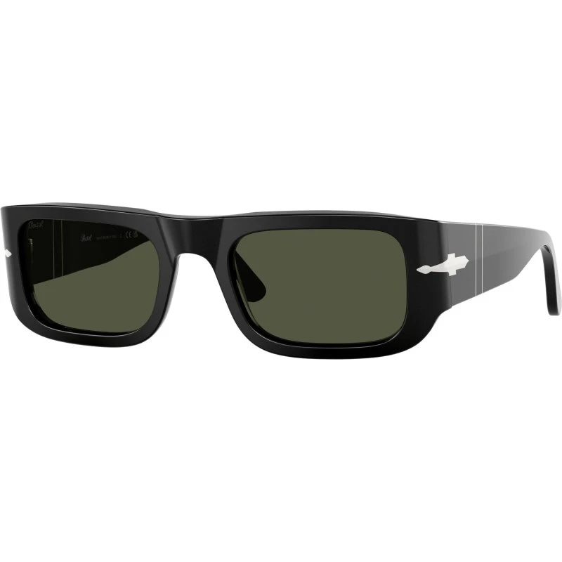 Persol PO3362S 95/31 Lunettes de Soleil Acétate Noir et Vert